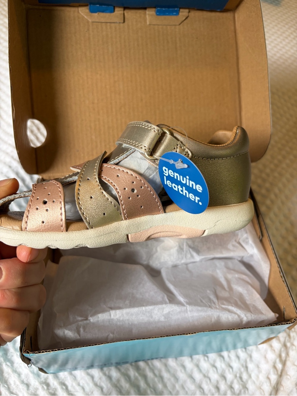 Brand new Stride Rite Xena closed toe sandals 9
